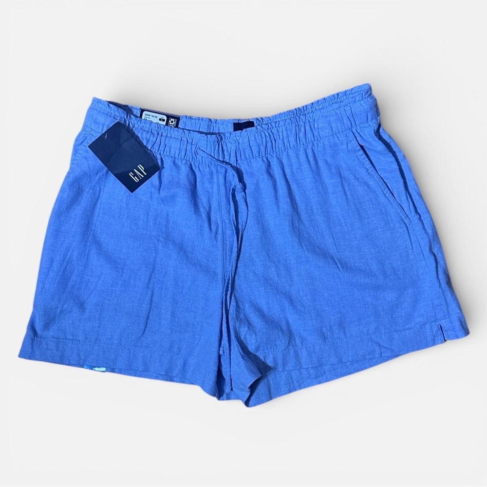 NWT GAP Women's High Waist Light Blue Shorts LARGE